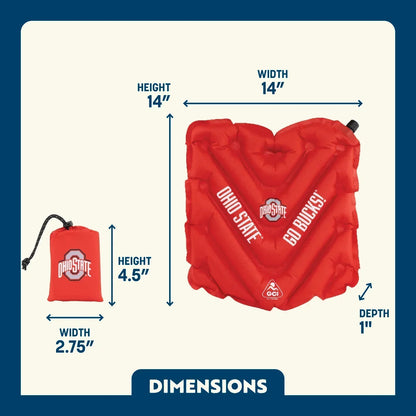 College V Seat™ Inflatable Stadium Cushion - Ohio State Buckeyes - Travel Edit