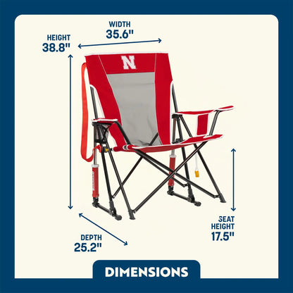 College Comfort Pro Rocker™ - Nebraska Cornhuskers - Travel Edit